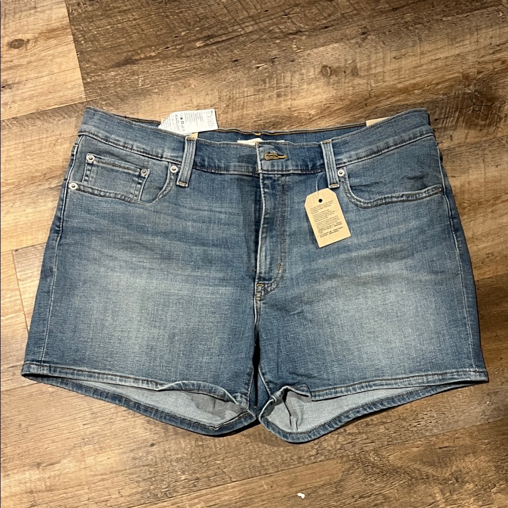 Levi's Classic Blue Jean Shorts for Women